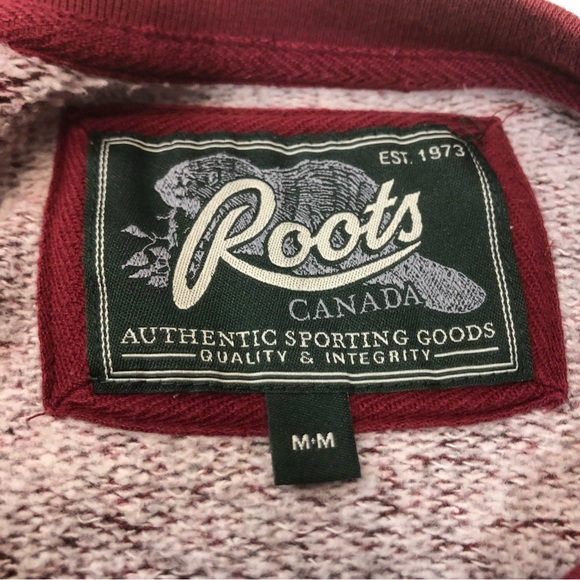 Roots RARE Vintage Inspired Red Crewneck Sweatshirt, size M - Picture 8 of 12
